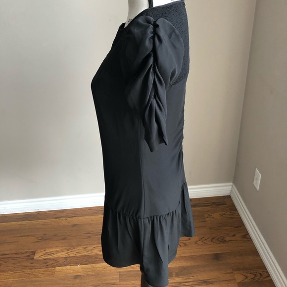 Kimchi Blue black ruffle hem shift dress small - Picture 5 of 7